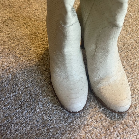 Cole Haan Heeled Croc Boots - Picture 3 of 6